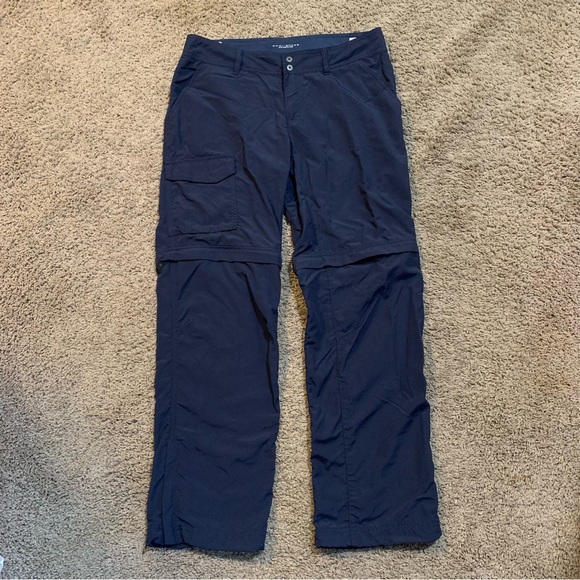 Columbia PFG Convertible Fishing Pants Navy Blue 10 Short - Picture 1 of 11